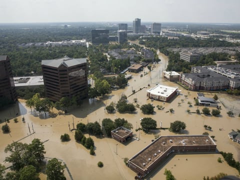 Some parts of southeastern Texas are moving toward recovery, while others, like the west side of Houston, remain underwater.